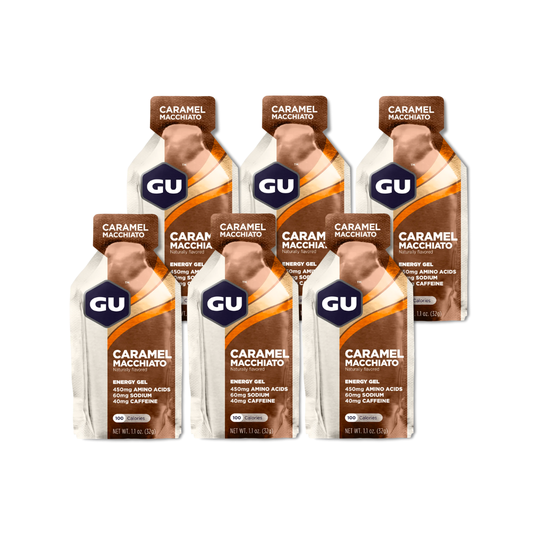 Gel Energético GU Pack 6 unidades Sabor Caramel Macchiato
