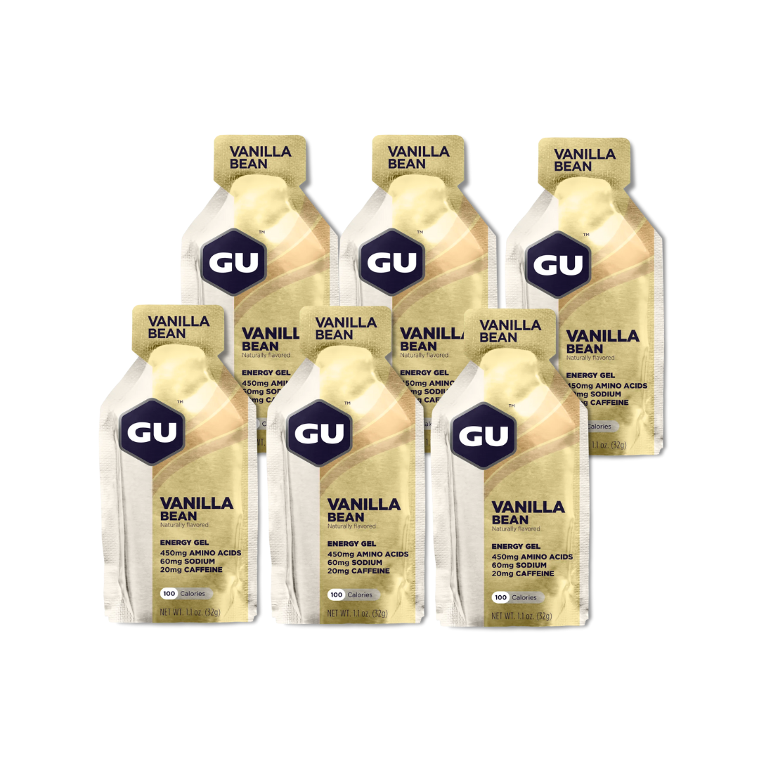 Gel Energético Gu Pack 6 unidades Sabor Vainilla Bean