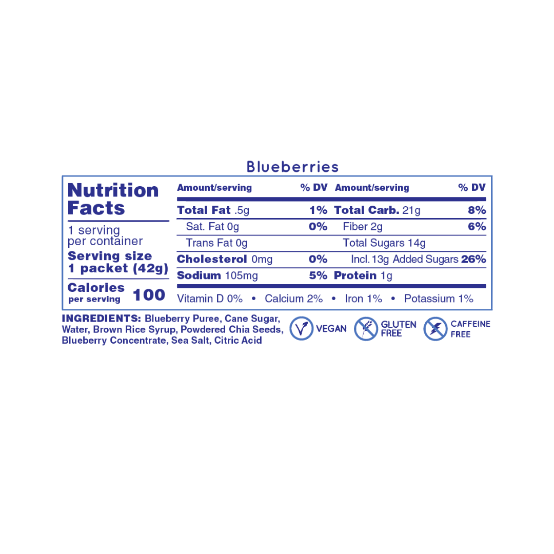 Gel Energético Hüma Blueberry - Pack de 6