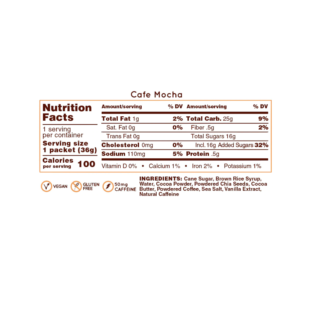 Gel Energético Hüma Café Mocha - Pack de 6