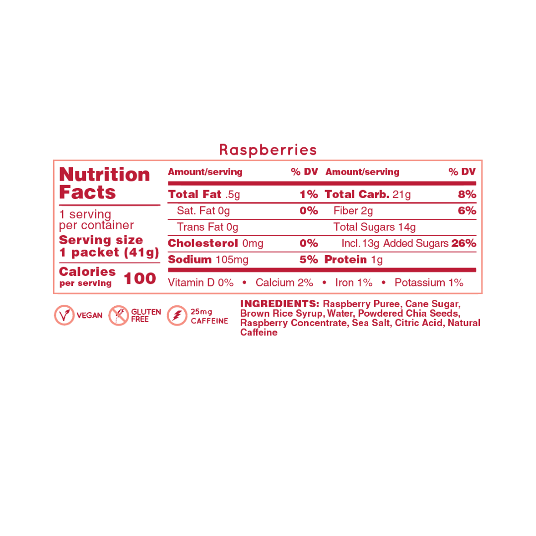 Gel Energético Hüma Frambuesa - Pack de 6