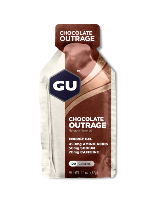 Gel Energético GU Pack 6 unidades Sabor Chocolate Outrage