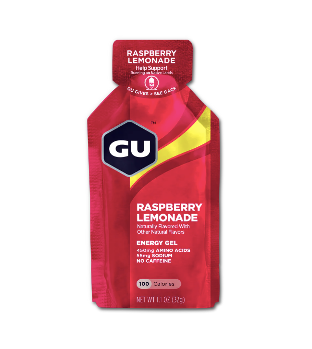 Gel Energético GU Pack 6 unidades Sabor Raspberry Lemonade