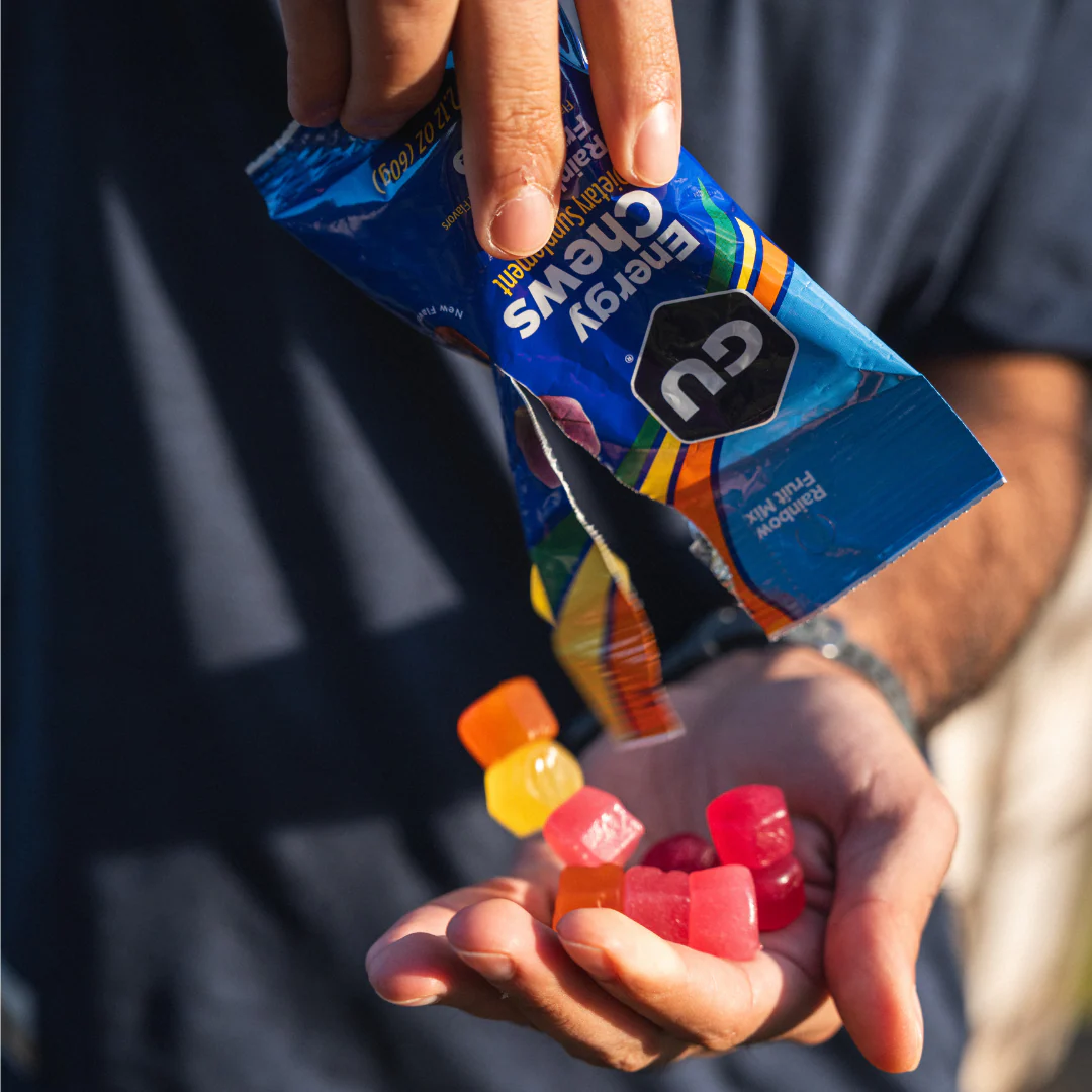 Gu Energy Chews Mix Fruit Punch + Rainbow Fruit - Pack de 6