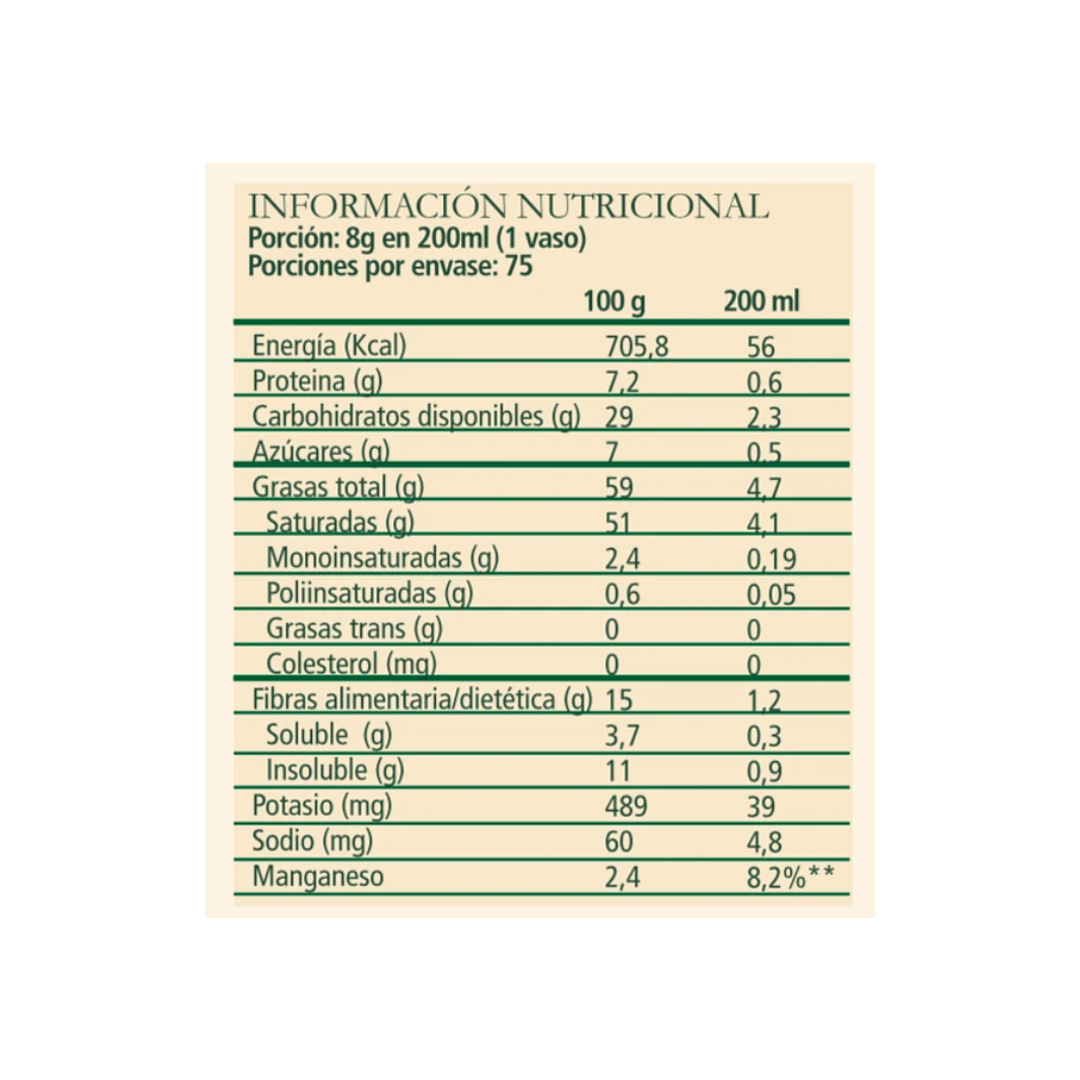 Bebida Vegetal VeggiMilk Coco Aquasolar 600 Grs