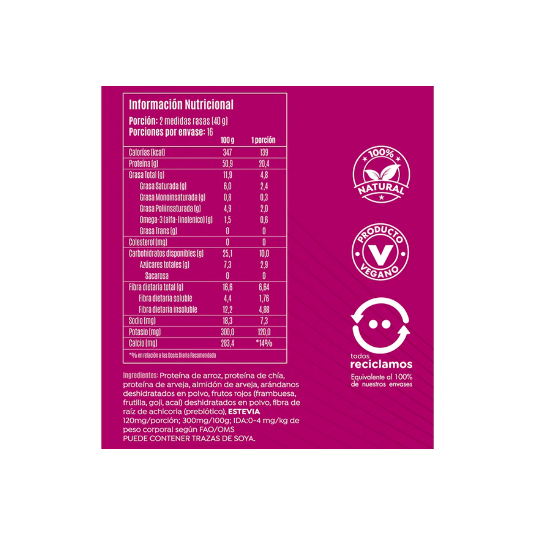 Proteína Vegetal V-Pro Berries Brota 650 Grs