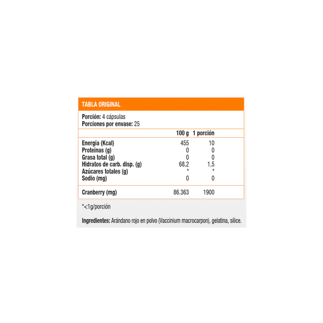 Cranberry Fruit Sundown 200 Cápsulas