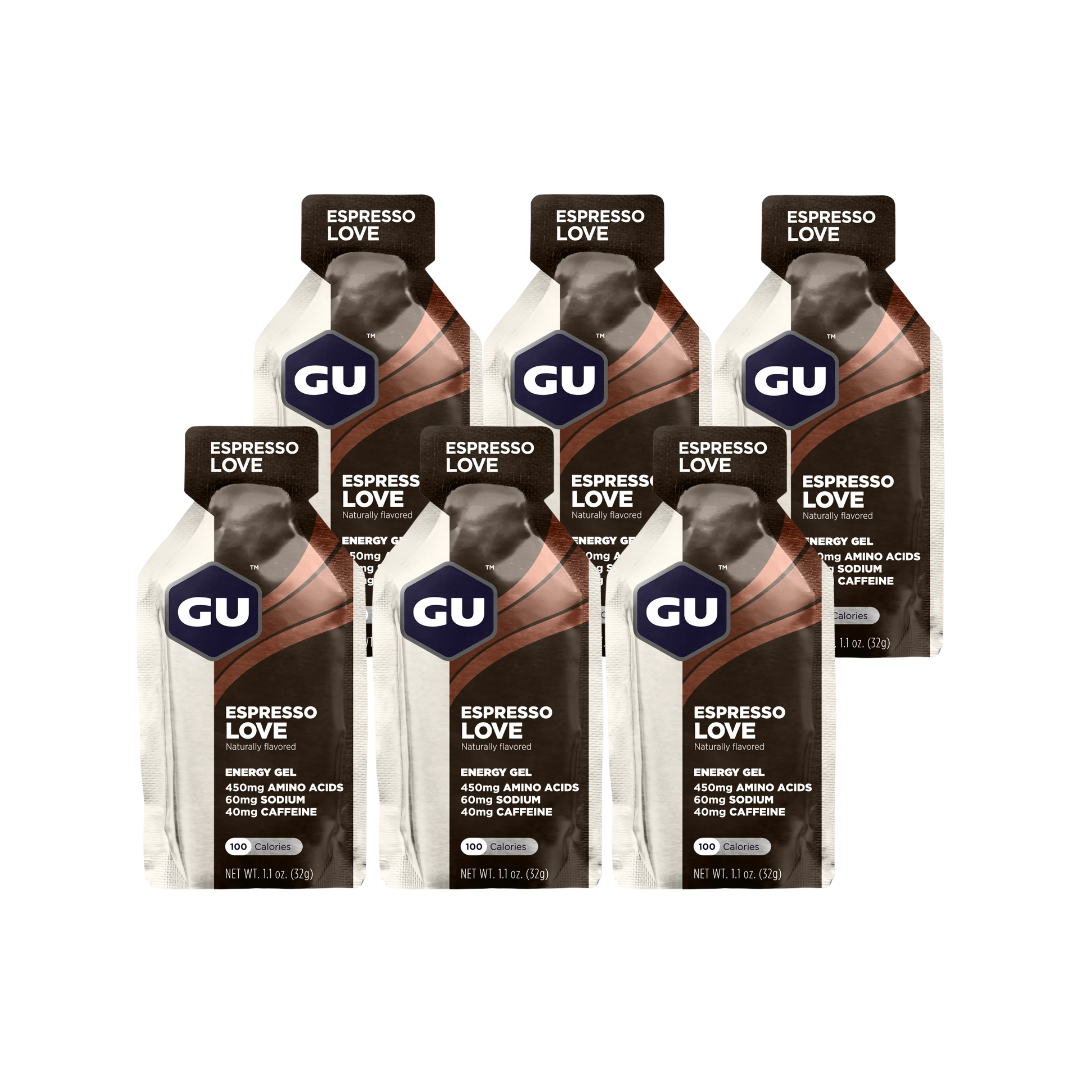 Gel Energético GU Pack 6 unidades Sabor Espresso Love