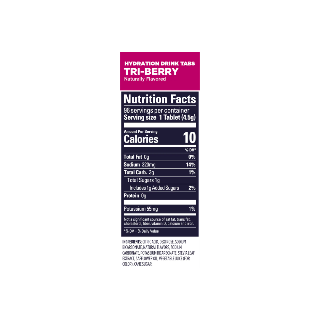 Gu Hidratante Isotónico con Electrolitos / Sabor Tri Berry