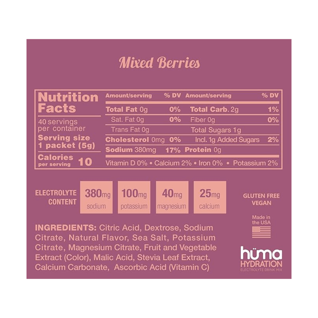 Hüma Hidratación / Sachet en Polvo / Mix x 6