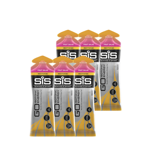 Gel Go SIS, Isotónico, Sabor Ensalada de Frutas (6 unidades)