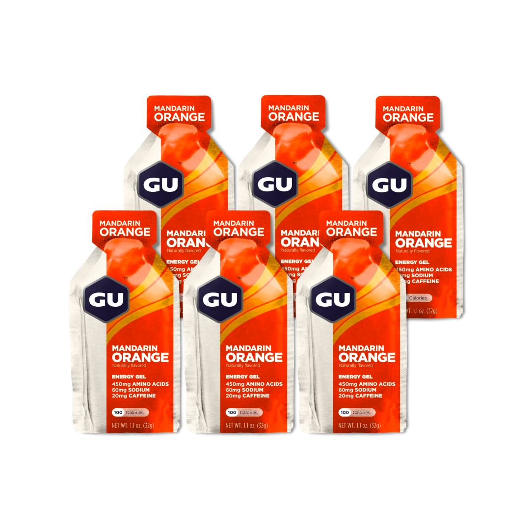 Gel Energético GU Pack 6 unidades Sabor Mandarin Orange