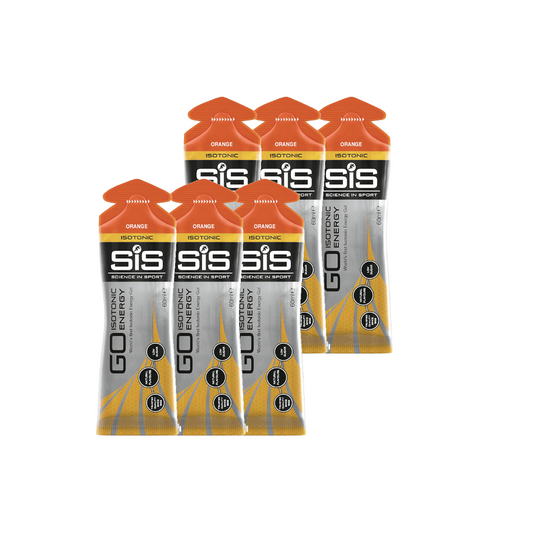 Gel Go SIS, Isotónico, Sabor Naranja (6 unidades)