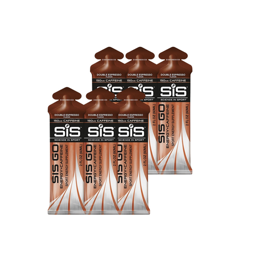 Gel Go SIS, Isotónico, Sabor Doble Espresso (6 unidades)