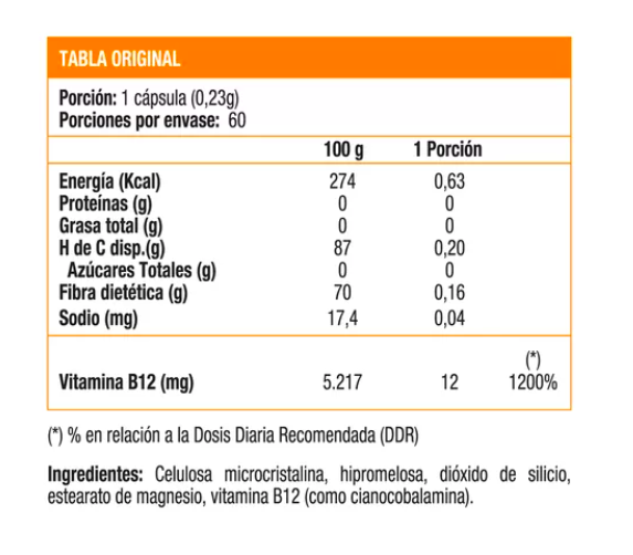 B12 / Sunvit / 60 Tabletas