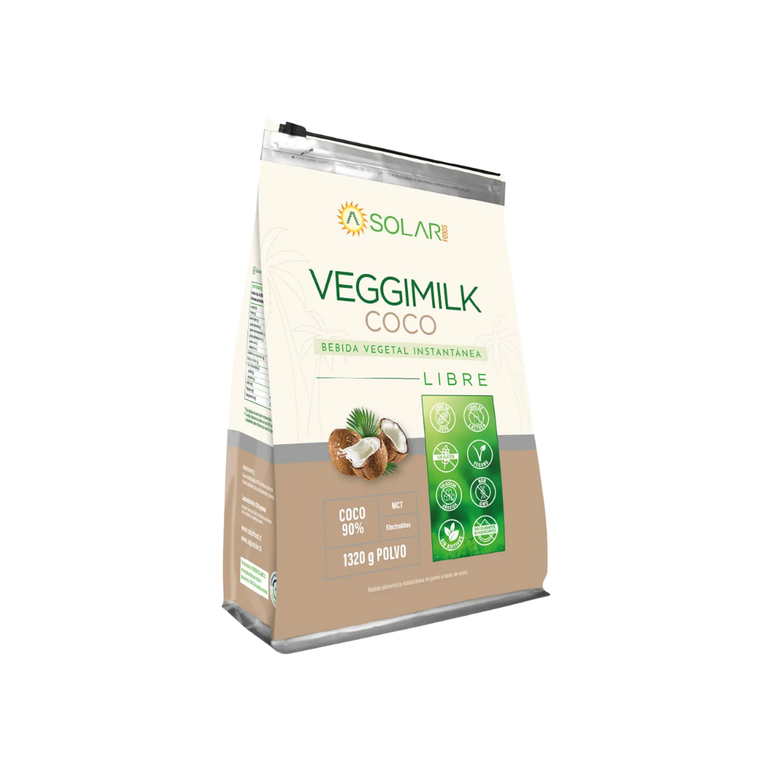 Bebida Vegetal VeggiMilk Coco Aquasolar 1320 Grs