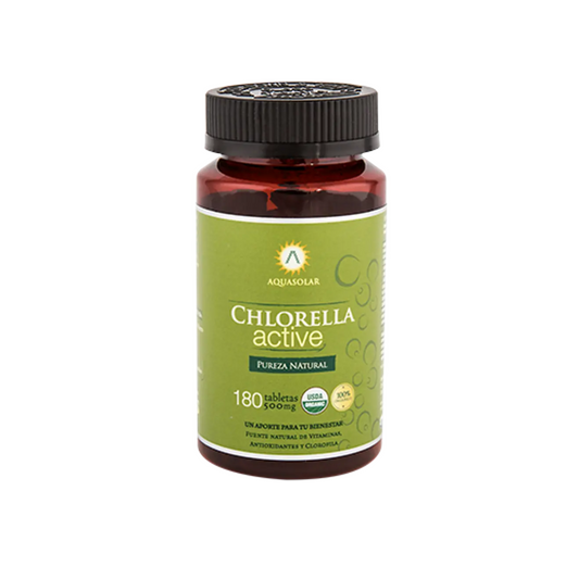 Chlorella Active 500 mg Aquasolar 180 tabletas