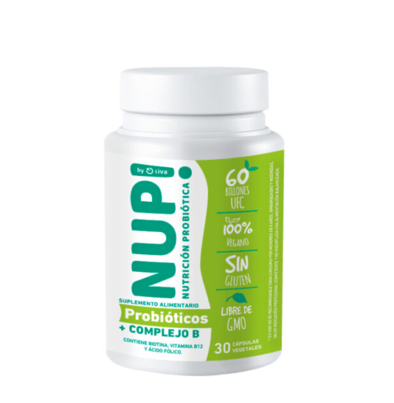 NUP! Probiotico 60 Billones + Complejo B.