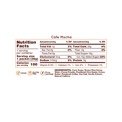 Gel Energético Hüma Café Mocha - Pack de 6