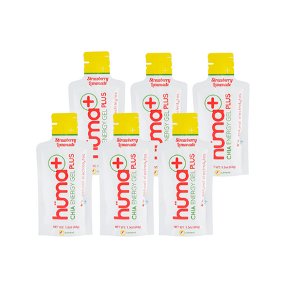 Gel Energéticos Hüma Strawberry Lima - Pack de 6
