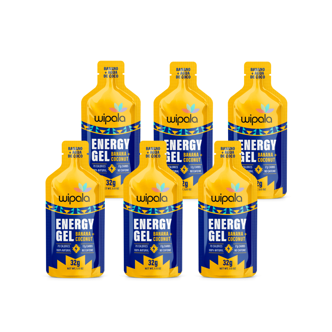 Gel Energético Plátano Coco Wipala - Pack de 6