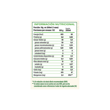 Bebida Vegetal VeggiMilk Coco Aquasolar 1320 Grs