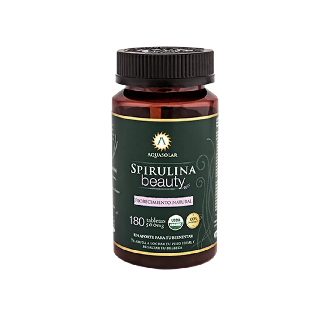 Spirulina Beauty Aquasolar - 180 tabletas