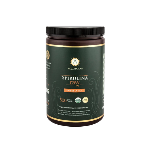 Spirulina Raw Aquasolar en Polvo -  600gr - Orgánica
