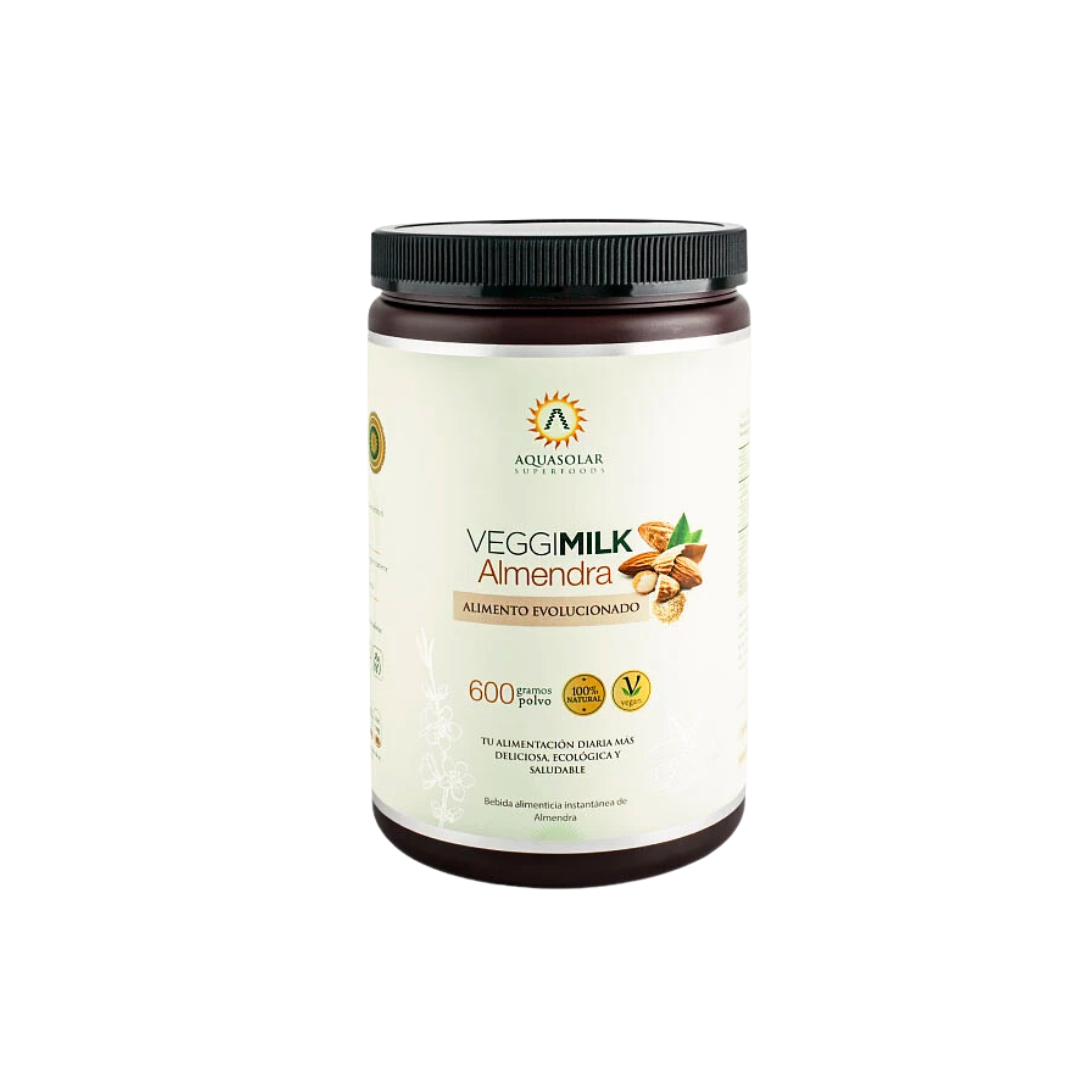 Veggi Milk Almendra 600g Aquasolar + Té Matcha Orgánico Manare 100g - Pack
