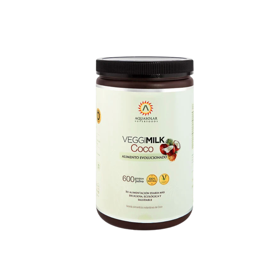 Veggi Milk Coco 600g Aquasolar + Té Matcha Orgánico Manare 100g - Pack