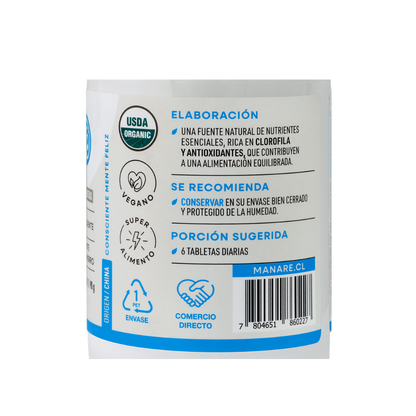 Pack Spirulina + Chlorella Orgánicas Manare | 2 Frascos