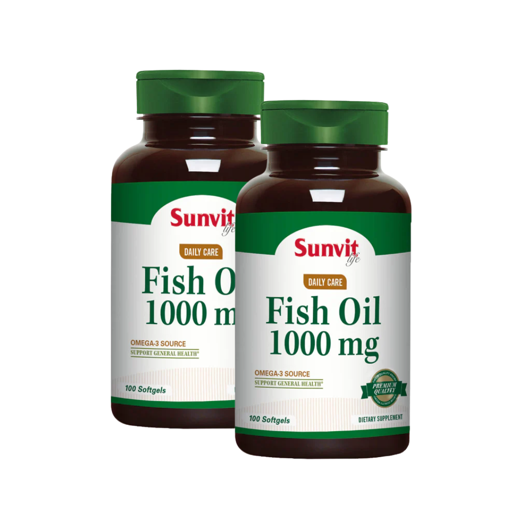 Fish Oil 1000mg Sunvit | Pack 2 Frascos