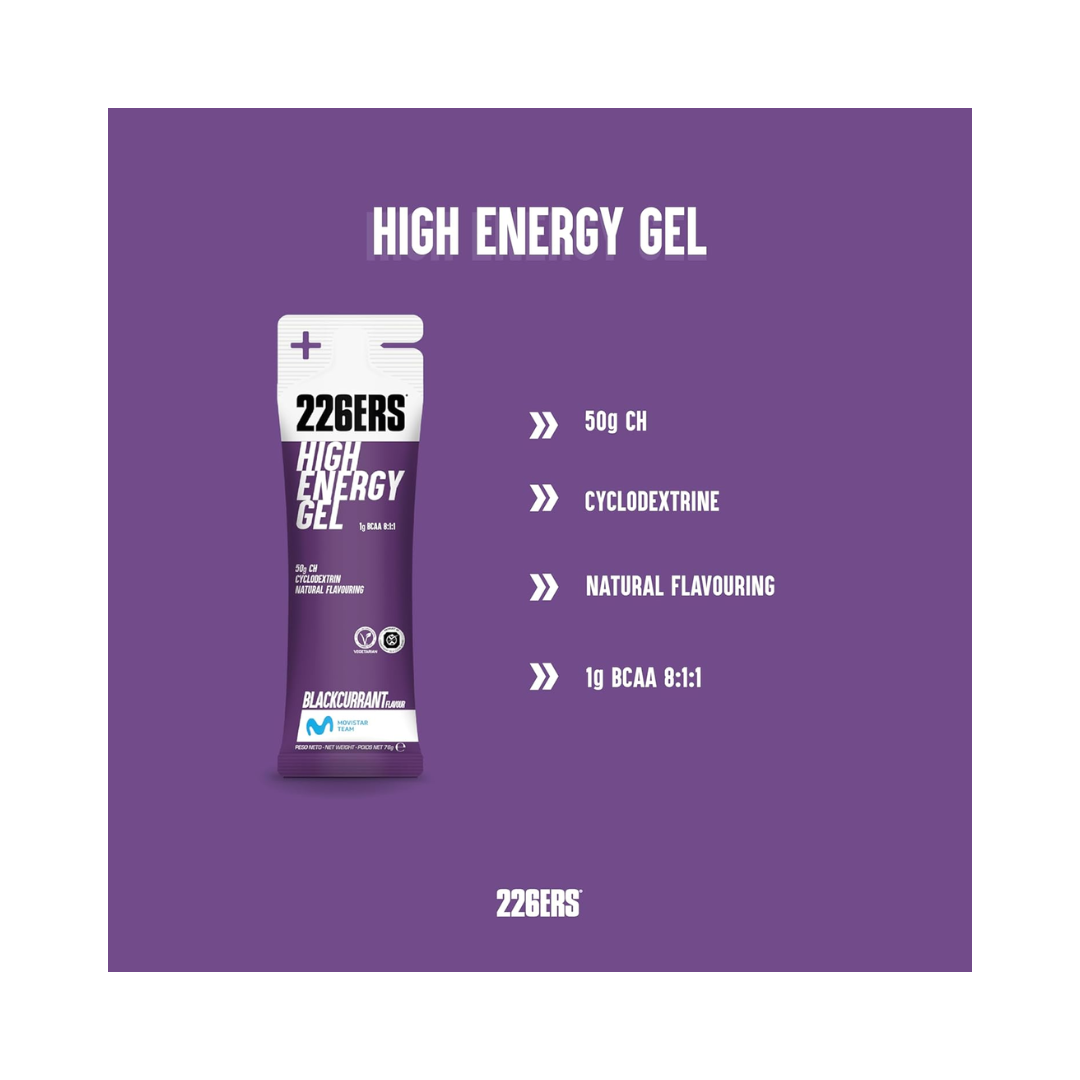 Gel Energético 226ers High Energy Black Currant – Pack 6 Unidades