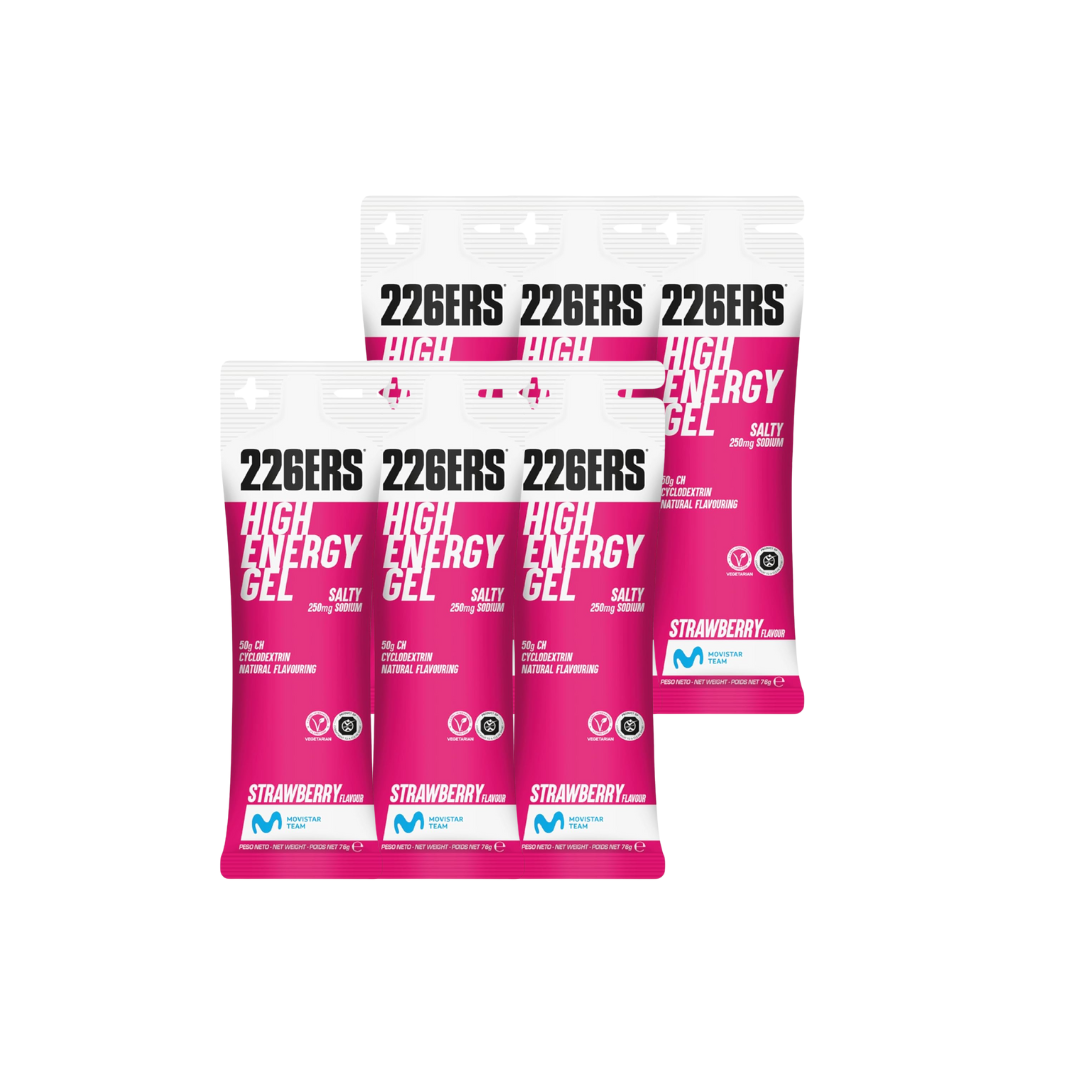 Gel Energético 226ers High Energy Fresa Salty – Pack 6 Unidades