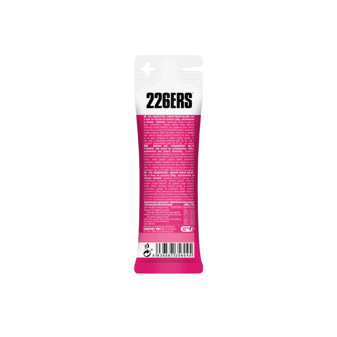 Gel Energético 226ers High Energy Fresa Salty – Pack 6 Unidades