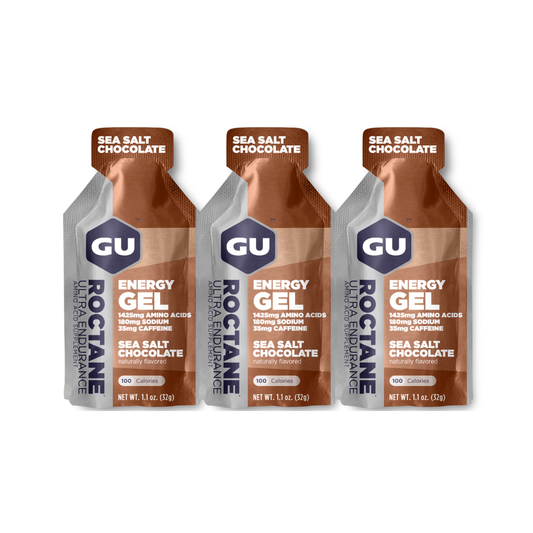 Gel Energético GU Roctane Sea Salt Chocolate  | Pack 3 unidades