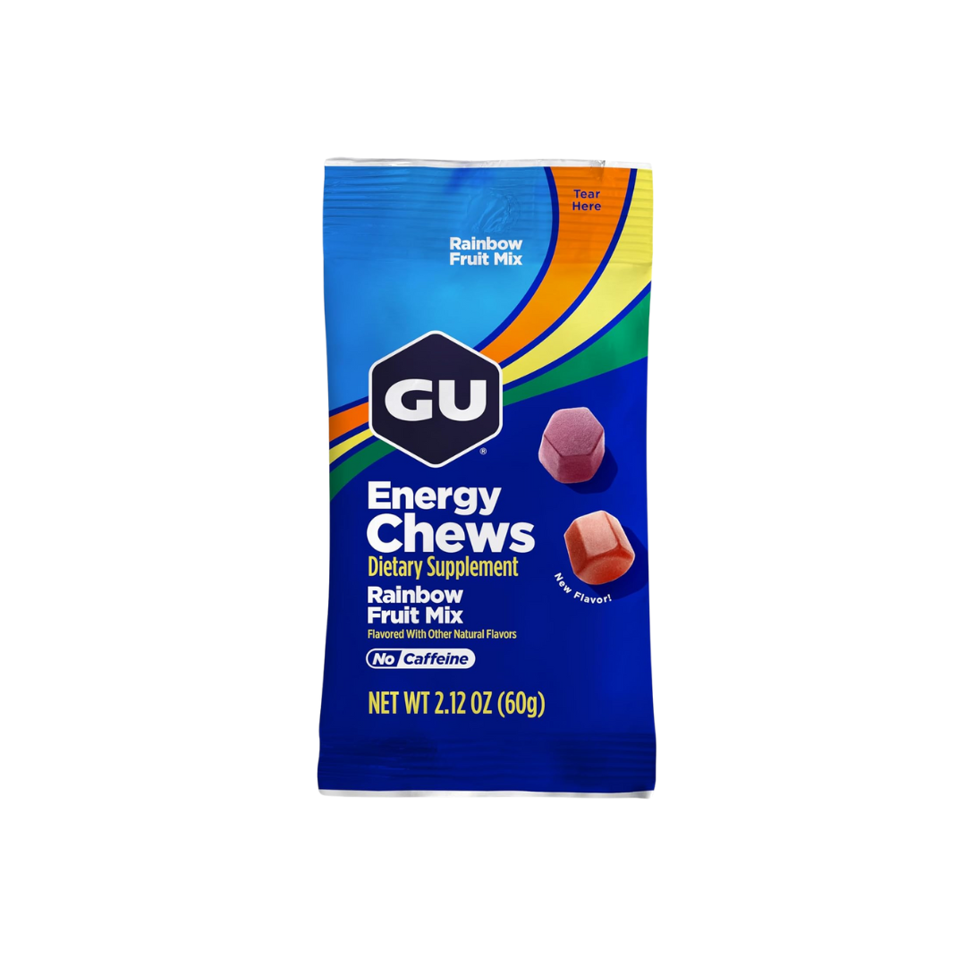 Gu Energy Chews Mix Fruit Punch + Rainbow Fruit - Pack de 6