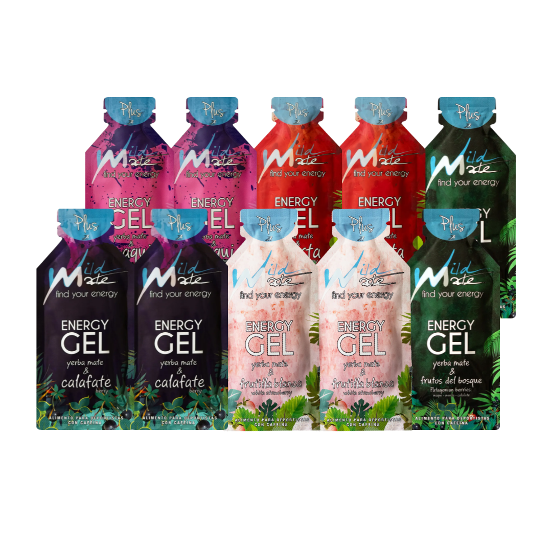 Wild Mate Plus Variedades - Pack 10 Geles Energético