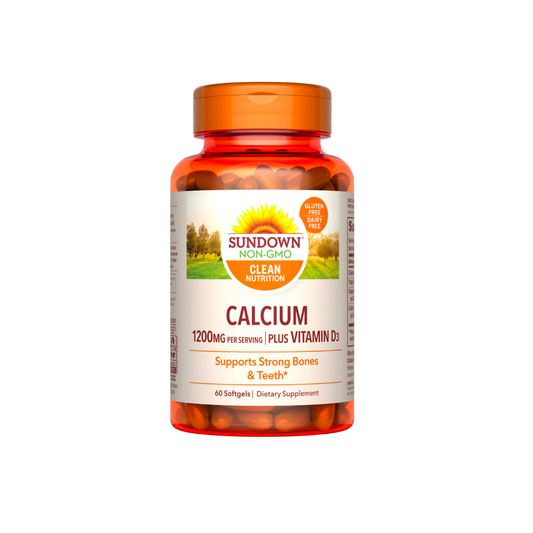 Calcium 1200mg + VItamina D3 Sundown 60 Cápsulas