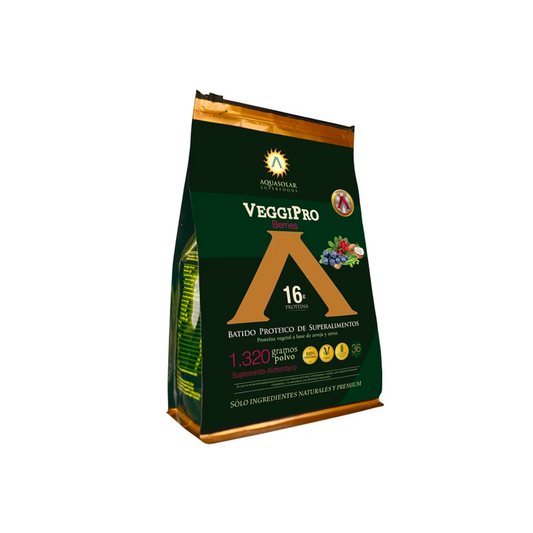 Proteína Vegetal VeggiPro Berries Aquasolar 1320 Gr