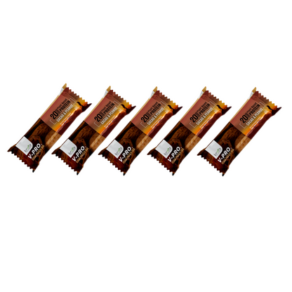 Pack 5 Barritas de Proteínas V-Pro Brota Cacao y Peanut