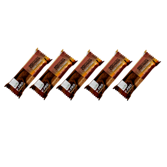 Pack 5 Barritas de Proteínas V-Pro Brota Cacao y Peanut