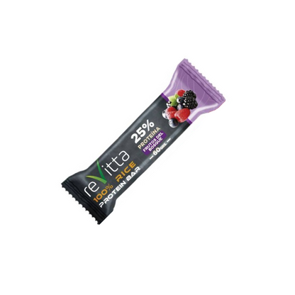 Pack 5 Barritas de Proteínas Veganas Revitta  Frutos del Bosque