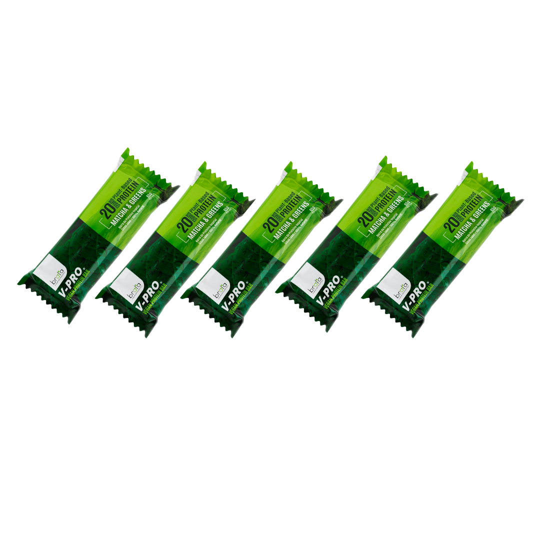 Pack 5 Barritas de Proteínas V-Pro Brota Matcha & Greens