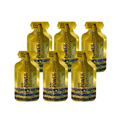 Gel Energético Power Honey Blueberry - Pack de 6
