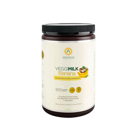 Bebida Vegetal VeggiMilk Banana Aquasolar  600 Grs