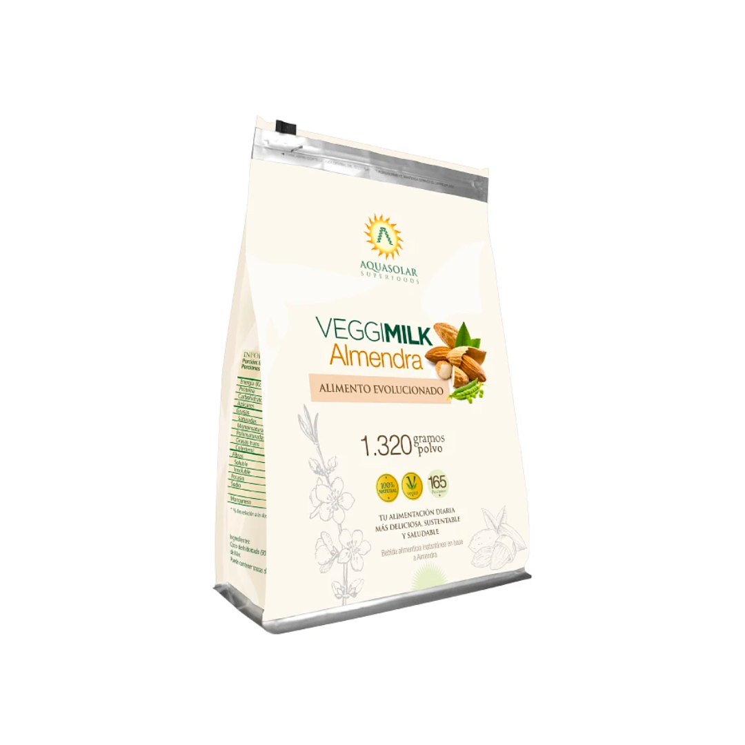 Bebida Vegetal VeggiMilk Almendras Aquasolar 1320 Gr