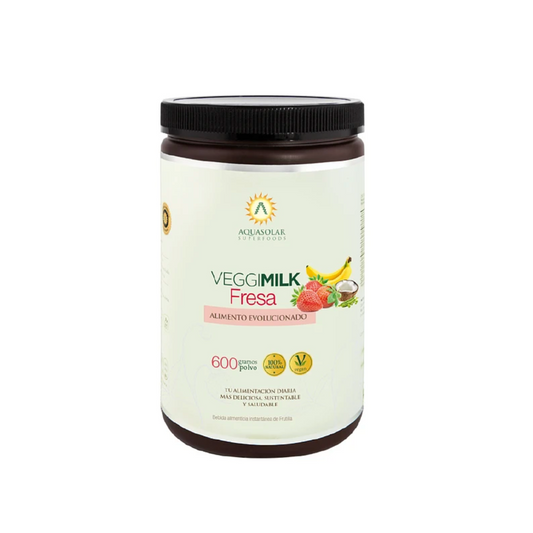 Bebida Vegetal Aquasolar VeggiMilk Fresa 600 Grs