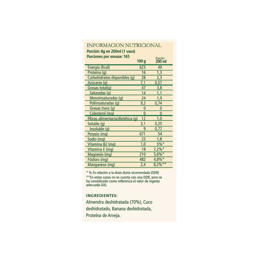 Bebida Vegetal VeggiMilk Almendras Aquasolar 1320 Gr