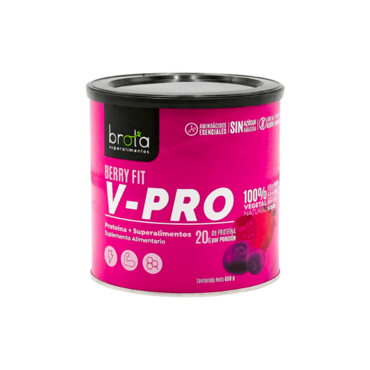 Proteína Vegetal V-Pro Berries Brota 650 Grs